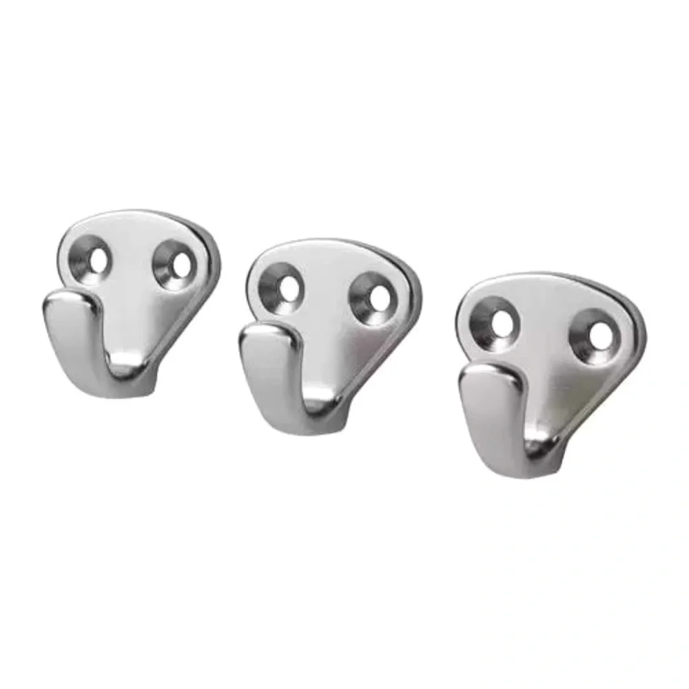 IKEA Silver Kvasp 3 Hook Set NWT